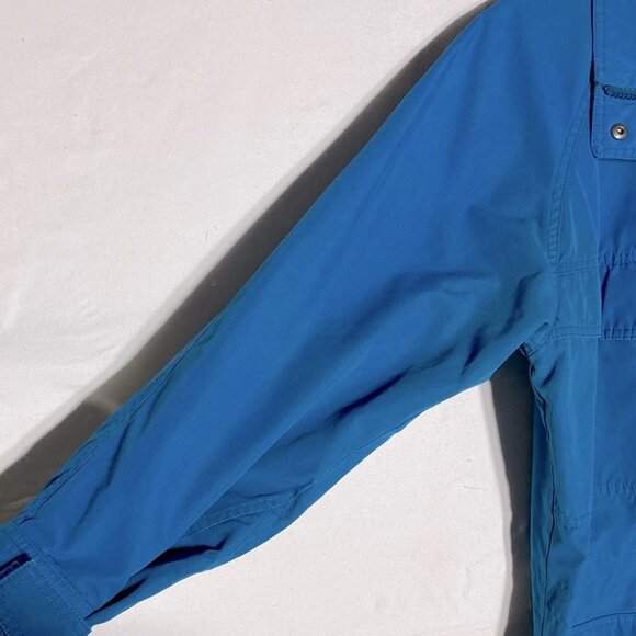 Vintage Eddie Bauer turquoise blue utility style jacket S - Picture 11 of 16